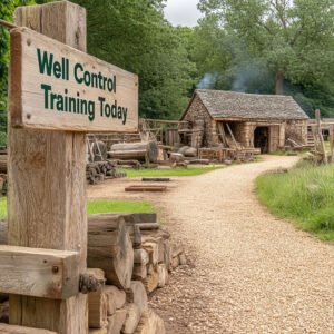 Well control Training classes held in an old blacksmith's shop.